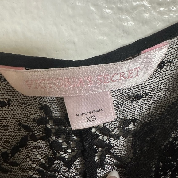 Victoria Secret Black Lace Babydoll Lingerie Top - Picture 6 of 7